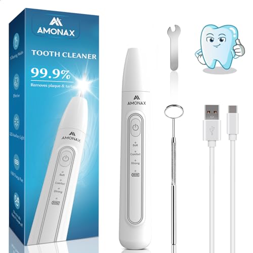 Amonax Kit De Limpieza Dental, Limpiador Dental Inalámbrico Con 3 Modos De Funcionamiento, Herramientas Portátiles Para La Higiene Bucal En Casa Y De Viaje