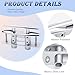 YANYUCB Pull Up Flush Mount Cleat Boat Dock Deck Marine Stainless Steel 316 Retractable Low-Profile Mooring Rope Neat Cleat Lift with Backing Plate and Lock Nuts (8 inch, 2 Pack)