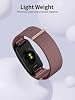Para Garmin CIRQA Smart Band, correa de nailon compatible con hombres y mujeres, correa deportiva de tejido elástico trenzado para Garmin CIRQA Smart Band - Magenta 8
