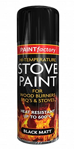 Matt Black Heat Resistant Spray Paint 400ML