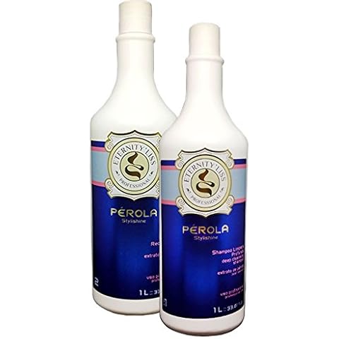 Straightening Kit Eternity Liss Perol Hair Straightening Treatment (Just Keratin) (2 x 1 Litre Shampoo and Keratin) Cover
