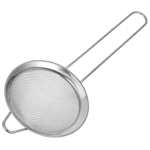 ULTECHNOVO Small Fine Mesh Sieve Stainless Steel Strainer for Kitchen Use for Sifting Flour Sugar Cocoa Powder Robust Design for Reliable Performance