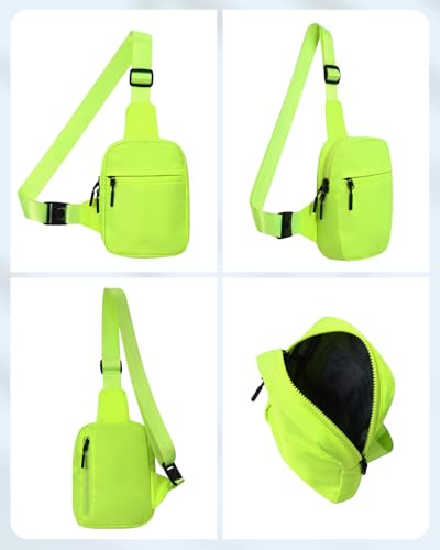 GEEAD Small Sling Bag for Women and Men Mini Crossbody Phone Chest Bag Waterproof Nylon Shoulder Bag Gym Travel3