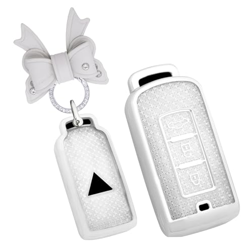 Coque de clé voiture Mitsubishi Asx Lancer Pajero Sport blanc TPU