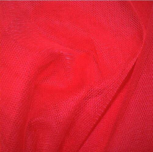 EliteKoopers Red Tulle Fabric Soft Netting Craft Nylon Tutu for Wedding Bridal Party Favor Decoration (1 Meter)