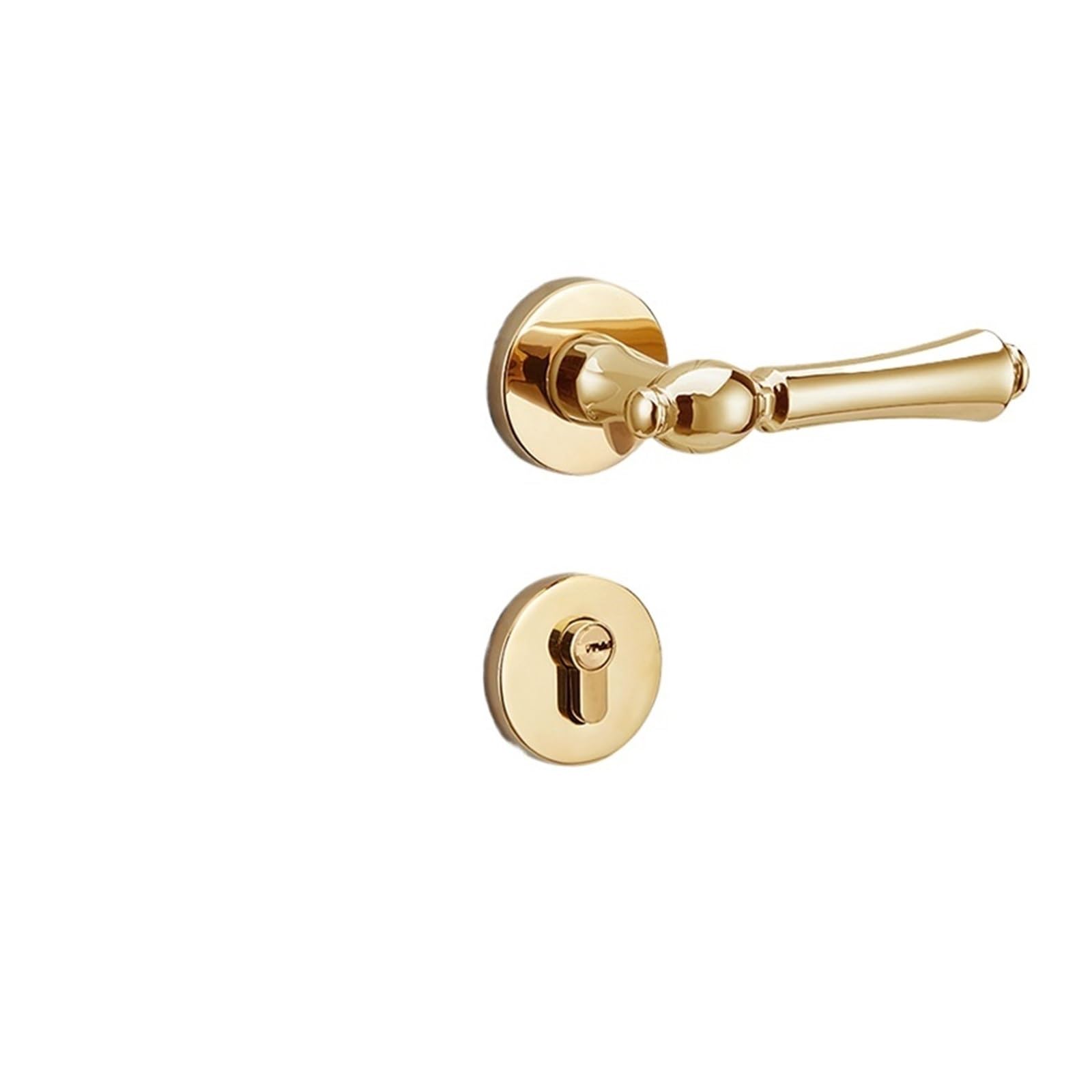 Aepqbgqj One Color Zinc Alloy Light Luxury Magnetic Silent Brass Core Pvd Split Lock Bedroom