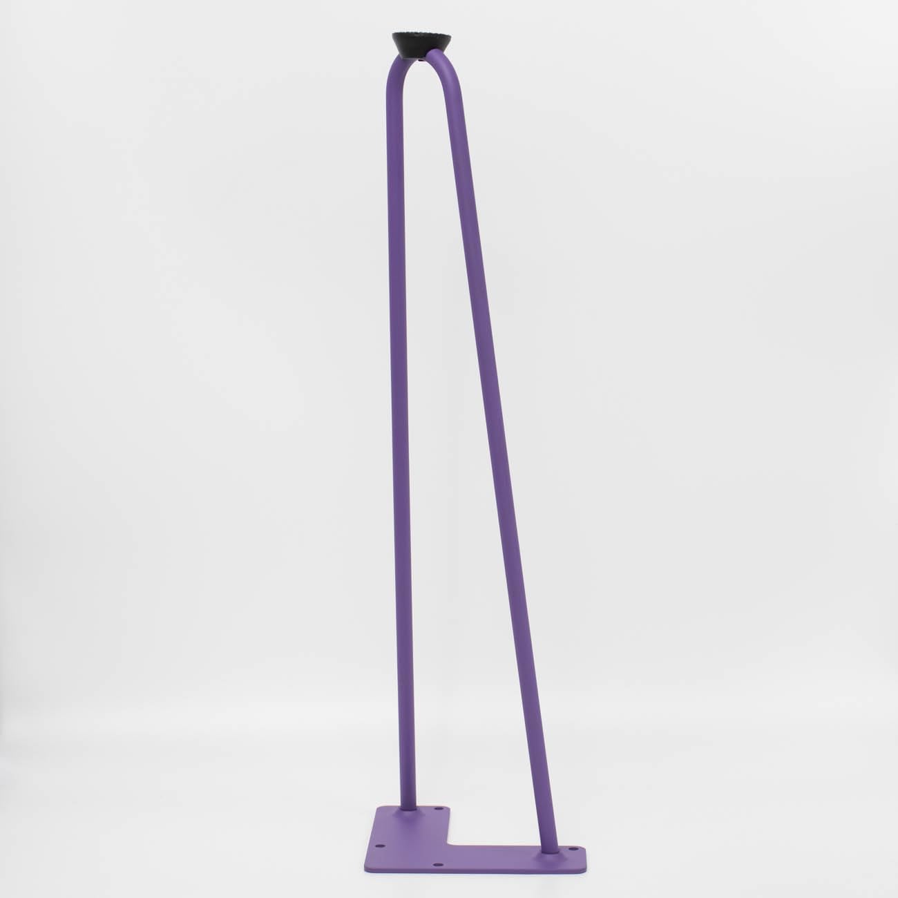 ROUS Hardware Mid-Century Modern Hairpin Furniture Leg – 24" Steel V-Shaped Leg for Bench Support Royal Purple Solid Steel with Hairpin Table Legs, Table Leg Floor Protectors Leg, Desk Legs, 4 Count.