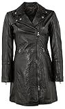 Gipsy Damen Gwcarola Lasv Lederjacke, schwarz Größe Medium