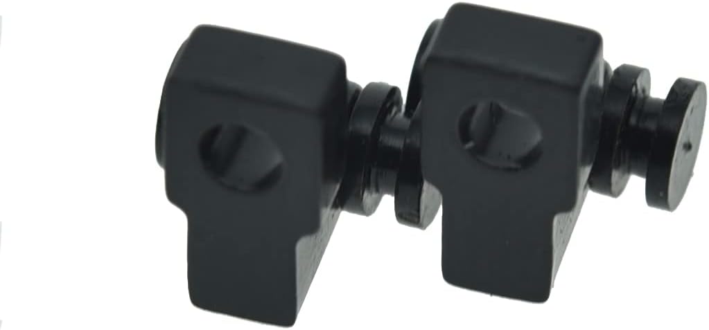 Dopro Set of 2 Guitar Roller String Tree Roller String Guides Retainer for Electric Guitars Strat Stratocaster Tele Telecaster Black image 3