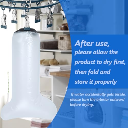Inmoredo Reusable Waterproof Adult Leg/Calf Cast Cover for Shower - Watertight Protector for Surgery, Bandages, Wounds, and Burns
