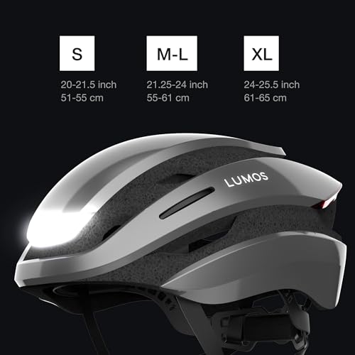 Casco inteligente Lumos con luces de freno automáticas e intermitentes Bluetooth 6