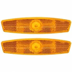 Generic Bike Bicycle Reflector Wheel Spoke Reflecting Warning Devicce for Safety Cycling Protection- Yellow