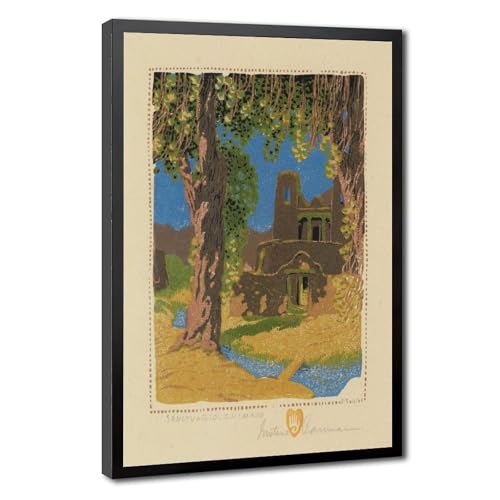 Affiche Sanctuario Chimayo Gustave Baumann impression sur toile 50x75 cm