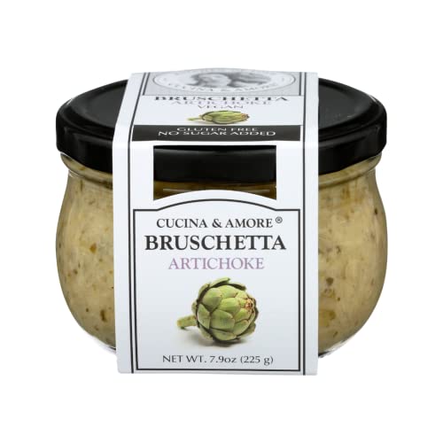 Cucina & Amore Artichoke Bruschetta | Plant-Based, Vegan, Non-GMO, Kosher