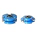 Amana Tool SC554 2-PC Carbide Tipped 3-Wing Stile & Rail Tongue & Groove Cabinet Door 2-3/4 D x 1 CH x 1/2 & 3/4 Bore Shaper Cutter Set for 5/8 to 1 Inch Material