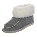 Produktbild Hollert Damen & Herren Lammfell Hausschuhe ZUGSPITZE GRAU 100% Merino Schaffell für Wohlgefühl - warm, atmungsaktiv Schuhgröße EUR 43