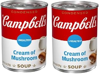 Unsalted Cream of Mushroom Soup (2 Cans, 10.5 oz. Each)