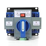 2/3P Automatischer Umschalter Transfer Switch Dual Netzteil Transferschalter,Dual Power Automatischer Transferschalter für Brandbekämpfung, Flughäfen (2P/63A)