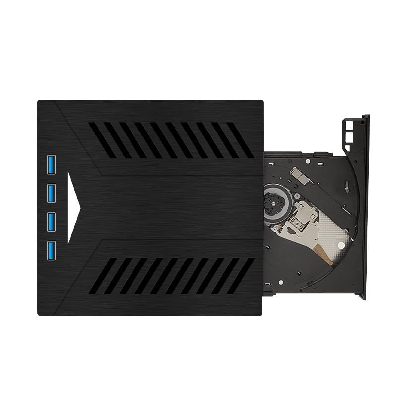 Lettore Dvd Supporto for Masterizzatore Dvd Esterno for Computer Multifunzione USB 3.0, Macchina for PC Portatile, Lettura Esterna di Una varietà di Schede Dati