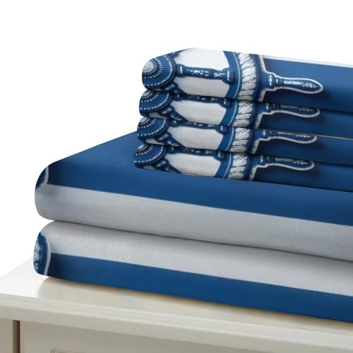 Housse de couette maritime imprimé 3D en microfibre douce - 7