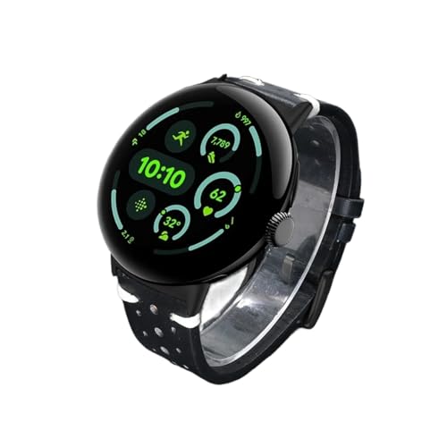 [ANGIRSFPO] U[Xgbv Google Pixel Watch 3 45mm XgohANZT[oh Google Pixel Watch 3 2 1 41mm YuXbgɓK(Black black-1,For Pi