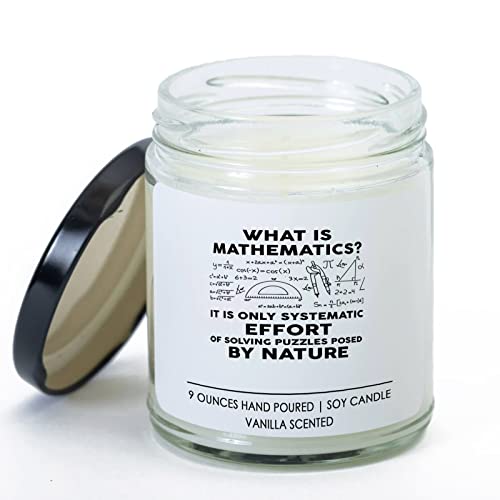 Math Lover Vanilla Candle - What is Mathematics - Algebraist Arithmetician Trigonometrician Mathematical Statistician Math Geek