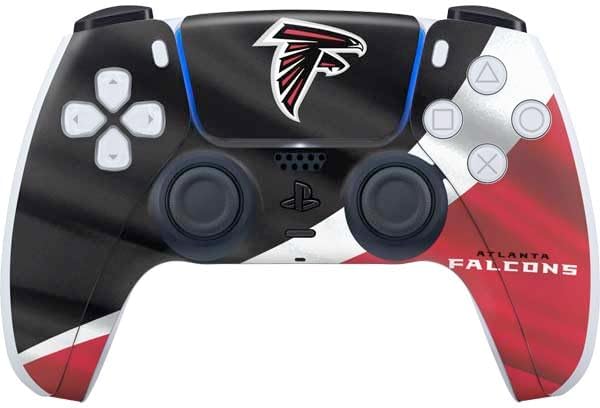 Skinit Decal Gaming Skin Compatible with PS5 Controller - Officially Licensed NFL Atlanta Falcons Design