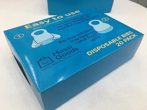 Disposable Baby Bibs – Waterproof & Skin-Friendly | 20 Pack – Perfect for Travel, Feeding, and On-the-Go Use3