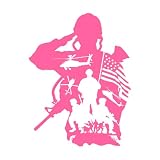 Soldato americano sagoma Decalcomania da muro elicottero Eroe Truppe americane Guerra Adesivo da parete Nursery Kids Bedroom Decor Decalcomania del vinile Piccolo - 32x42cm