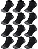 Duufin 12 Pairs Kids Socks Boys Girls 6-8 Years Old Low Cut Athletic Ankle Socks for Kids Youth, 6-8X