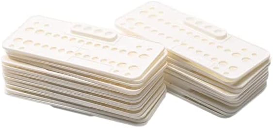 Miniatura 4 de Orto Dental Bandejas de soporte 25 piezas de bandejas desechables con 4 agujeros de mezcla (verde)