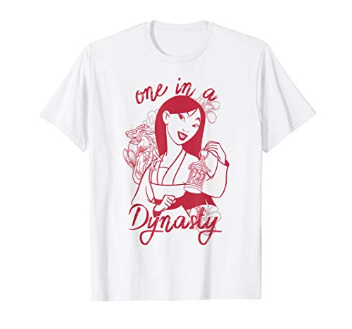 T-shirt Mulan Disney imprimé graphique vêtement femme col rond manches courtes