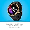 Garmin-Venu-GPS-Smartwatch-with-Bright-Touchscreen-Display-Features-Music-Body-Energy-Monitoring-Animated-Workouts-Pulse-Ox-Sensor-and-More-Gold-with-Black-Band Garmin 010-02173-31 Venu, GPS Smartwatch, Bright Touchscreen Display, Features Music, Body Energy Monitoring, Animated Workouts, Pulse Ox Sensor and More, Gold with Black Band