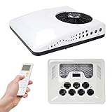 12V RV Air Conditioner, 15000BTU RV Rooftop Air Conditioner Unit for RV Heating & Cooling, Fast Cooling for Motorhome, Truck, Campers,Campervan, Trailers and Caravan, Easy Install