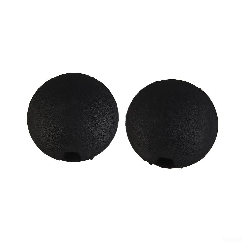 Lot de 2 cache-œil de remorquage pour pare-chocs arrière pour Smart Fortwo 451 (2008–2016) – Capuchon de crochet de remorquage en plastique de rechange direct, noir, installation arrière