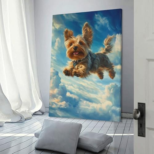 Impression sur toile Yorkshire : idée cadeau originale pour passionnés