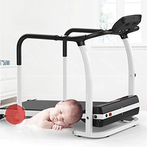 Image of Treadmill Safety handrail Folding Running Machine Electric Treadmill Home Multi-Function Middle-Aged and Elderly Walking Machine