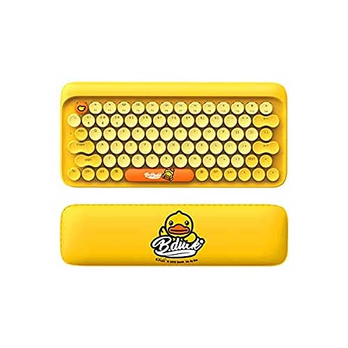 Youpin Lofree Yellow B Duck DOT Retro BT Wireless Mechanical Keyboard 