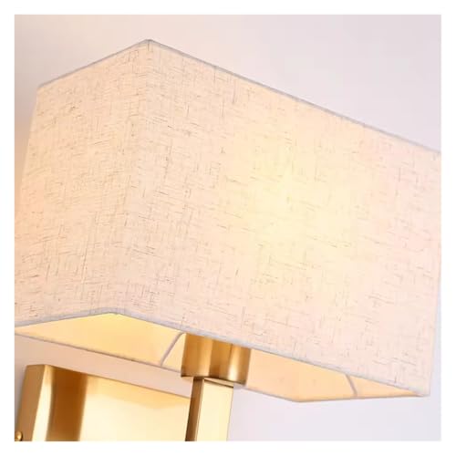 Lámpara de pared de cobre con elegante diseño rectangular y luz LED para pasillos de lujo 6