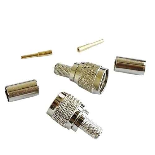 MiniUHF �I�X�v���O���� RG58 RG142 RG223 RG400 �P�[�u���X�g���[�g 50ohm �� R*/F �R�l�N�^�\�P�b�g�A�_�v�^(50 Pcs)