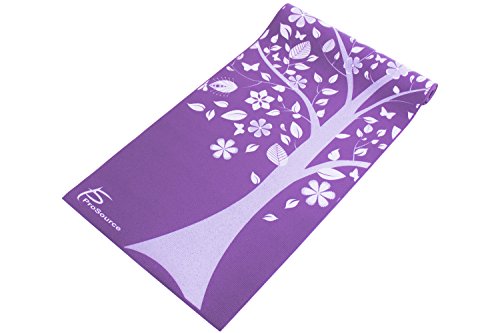 ProsourceFit Yoga Mats 3/16” (5mm) Thick for Comfort & Stability with Exclusive Printed Designs