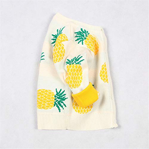 Spring Girls Cardigans Pineapple Print Kids Sweater Toddler Cardigan Sweaters Single Breasted Girls Clothing3