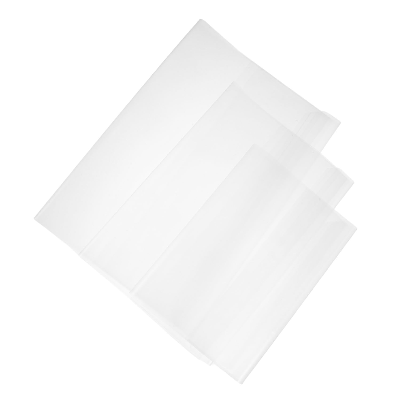 120 Pezzi Copertine Protettive Trasparenti per Libri e Quaderni Film Spesso per Copertina Rigida Adatto per Formati Facile da Installare e Resistente per Scuola e Quotidiano