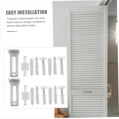 Kit de Herrajes para Puerta Plegable con Bisagras Ocultas y Pivotes Superiores, Estructura Resistente, Fácil de Instalar para Uso Residencial y Comercial miniatura 3