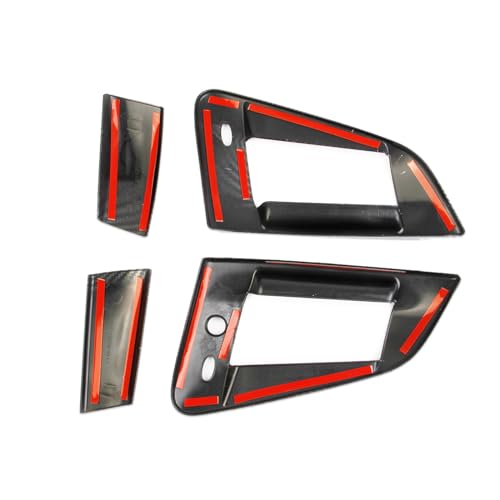 Carbon Fiber Style Exterior Side Door Handles Cover Trim Accessories for Nissan 370Z