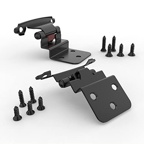 Chibery 3/8 Inch Inset Cabinet Hinges, 25 Pairs(50 Pack) Hinges For Kitchen Cabinets Self-Closing Decorative, For Variable Kitchen Cabinet Doors Satin Nickel, Black #TOP6