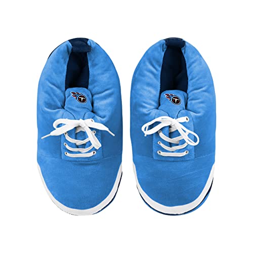 Image of FOCO Mens NFL Team Logo Plush Oversized Sneaker Slippers