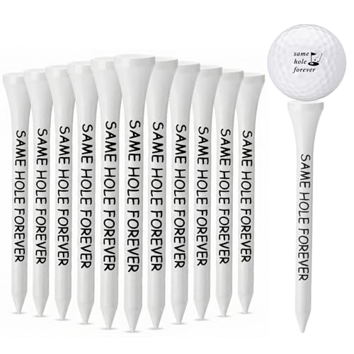 LaRandom 100 Pcs Wood Golf Tee Bulk Same Hole Forever Bachelor Party Favors Wooden 2.8 Inch Golf Tees for Men Groom Husband Lovers Wedding Birthday Party Gift