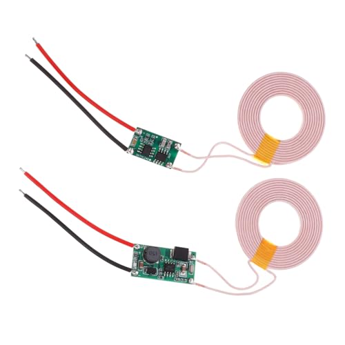 Módulo de carga inalámbrico 5V 2A con bobina de cobre y protección de circuito pack de 2