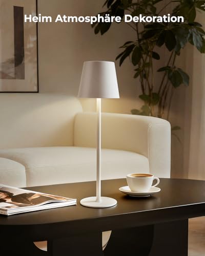 Bonsery Tischlampe Kabellos 2 Stück, Akku Tischleuchte Kabellos mit 3 Farbtemperatur Dimmbar… – Ansicht 7